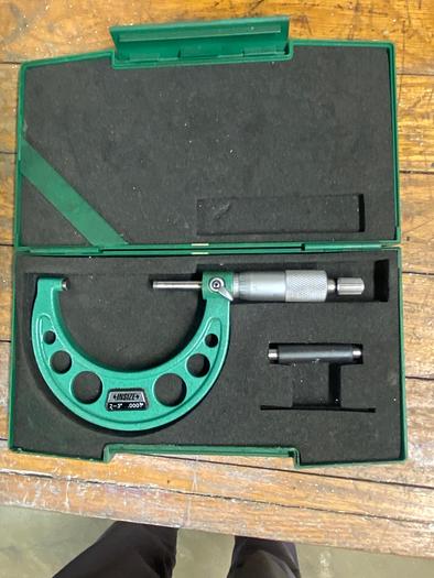 Used Insize #3203-3A OUTSIDE MICROMETER, 2 - 3 x 0.0001" 