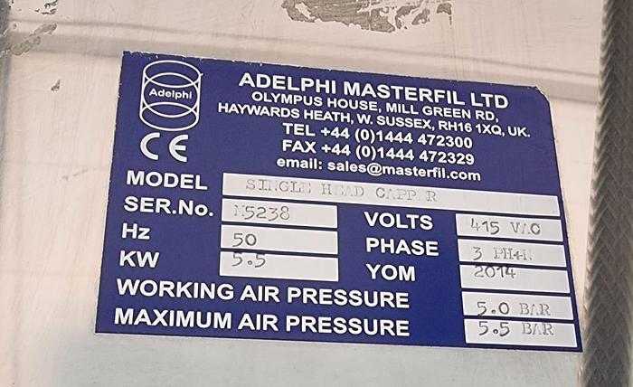 Used Adelphi Masterfil Mastercap Single Head Screw Capper