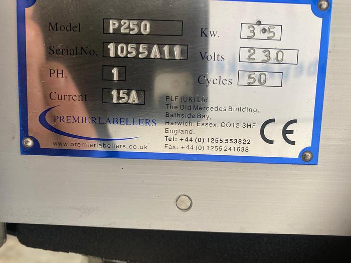 Used Premier P250 Wrap Labeller