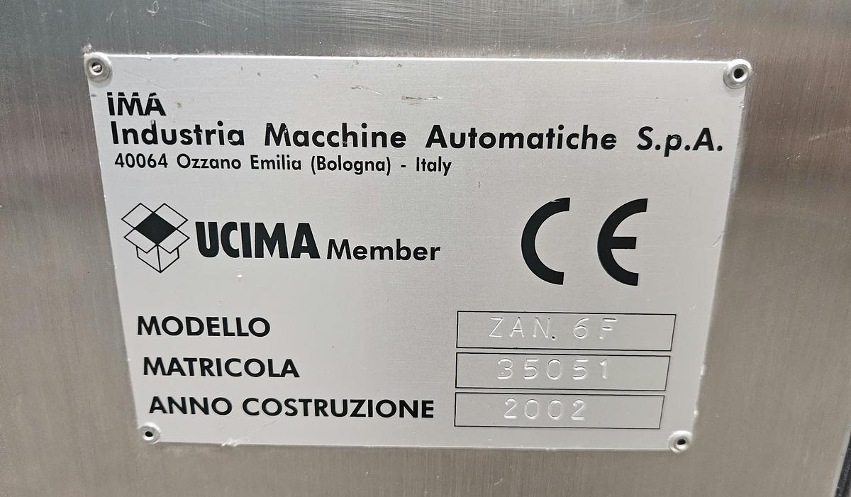 Used IMA Zanasi 6F Capsule Filler