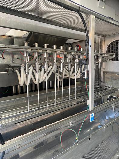 Used Adelphi Masterfil S500-AS 12 Head Liquid Filler