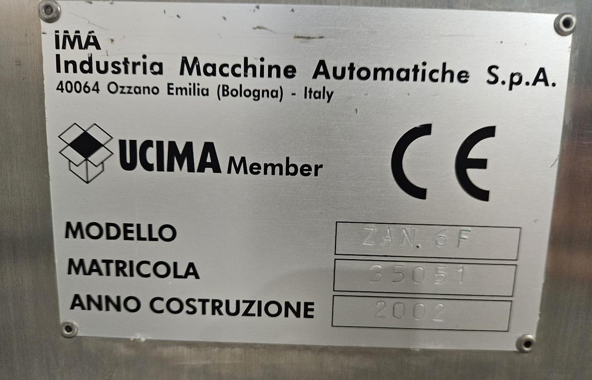 Used IMA Zanasi 6F Capsule Filler