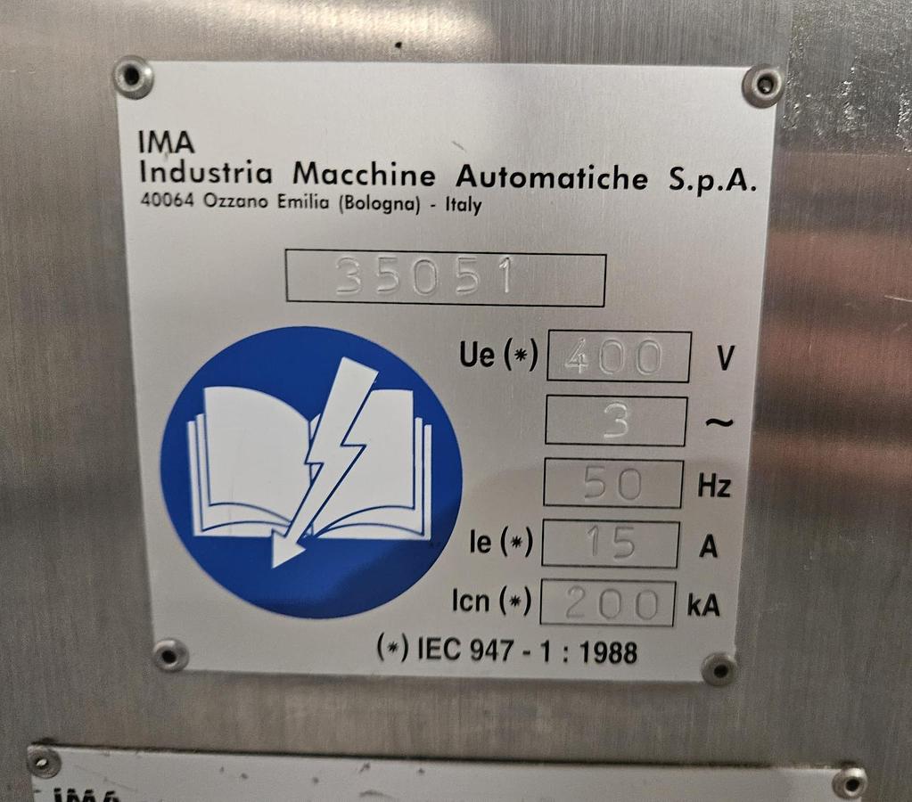 Used IMA Zanasi 6F Capsule Filler