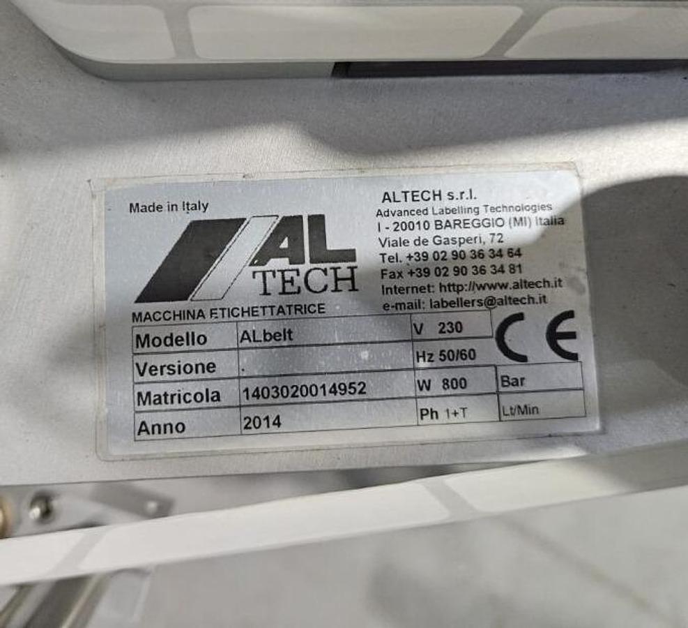 Used ALTech ALbelt Single Sided Wrap Labeller