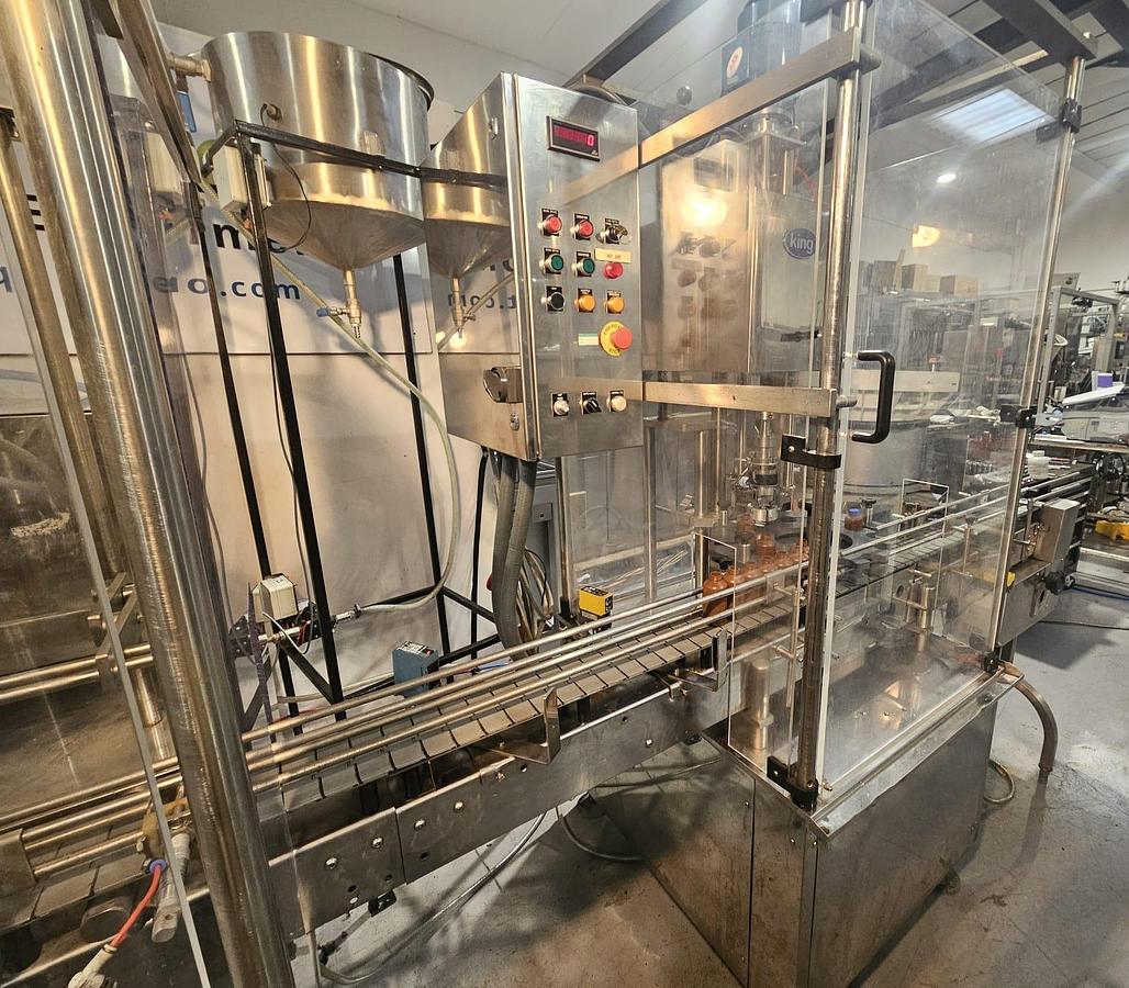 Used King 4 Head Liquid Filling & Capping Line