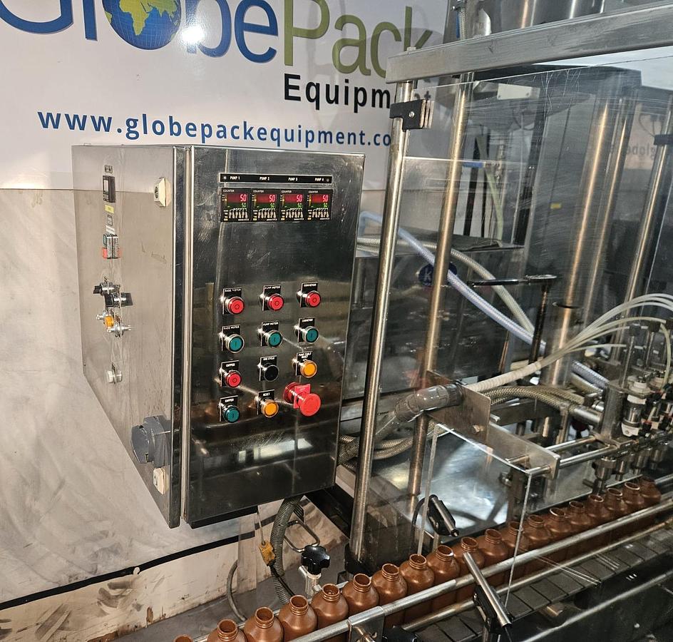 Used King 4 Head Liquid Filling & Capping Line