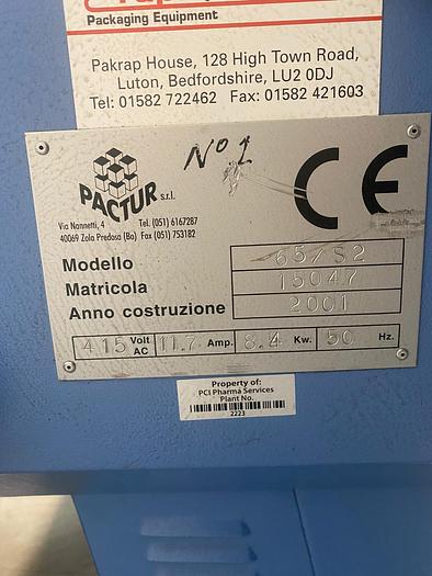 Used Pactur Lady Pack 65/S2 L Sealer
