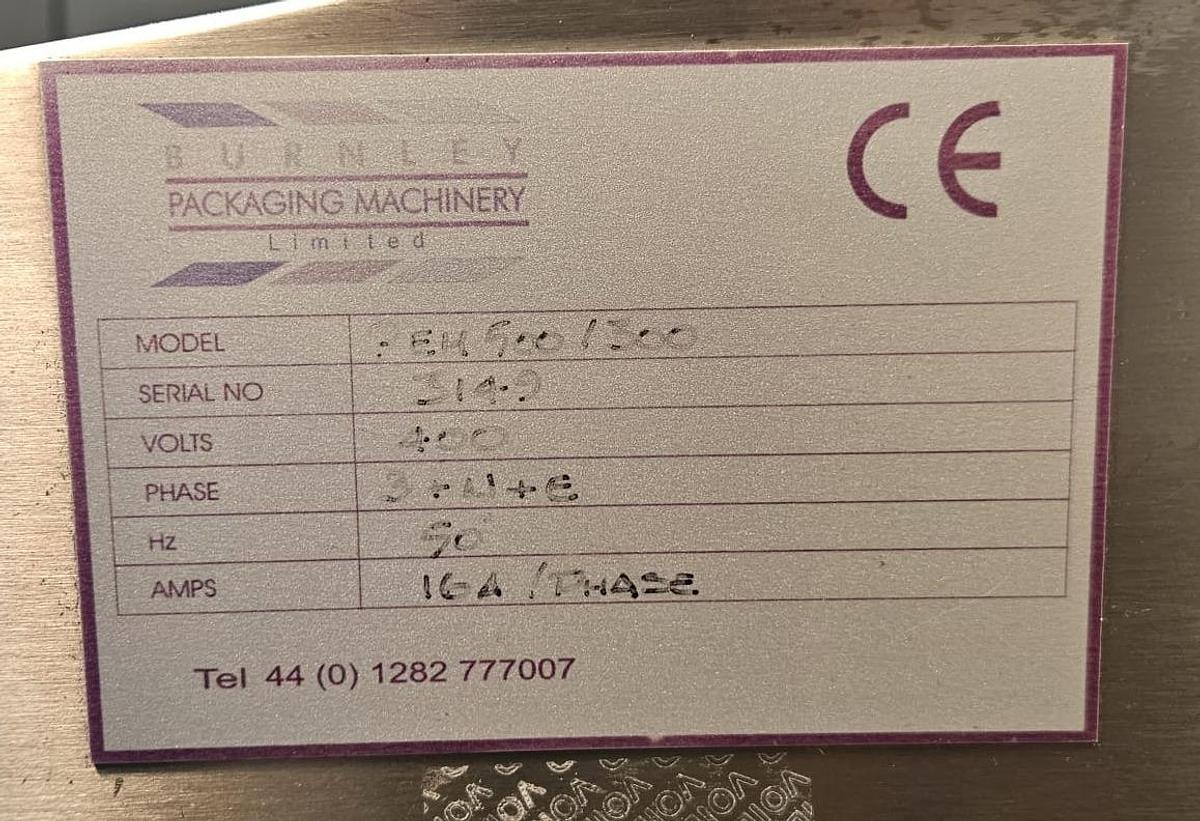 Used Burnley PEM500/300 Heat Shrink Tunnel