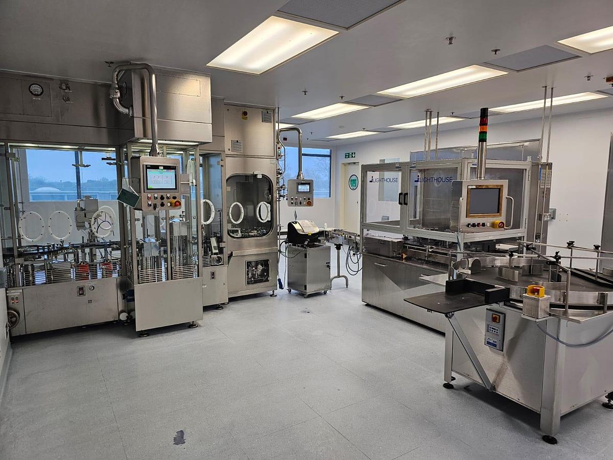 Used Steriline Vial Powder Filling Line