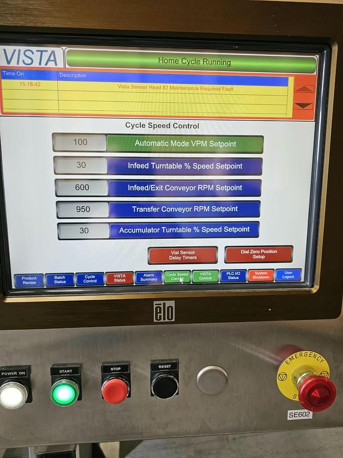 Used Lighthouse PULSAR VISTA/O Headspace Inspection System