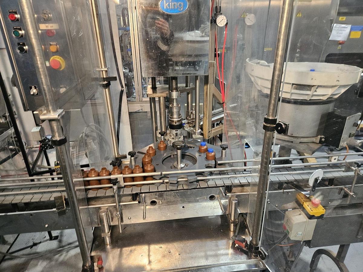 Used King 4 Head Liquid Filling & Capping Line