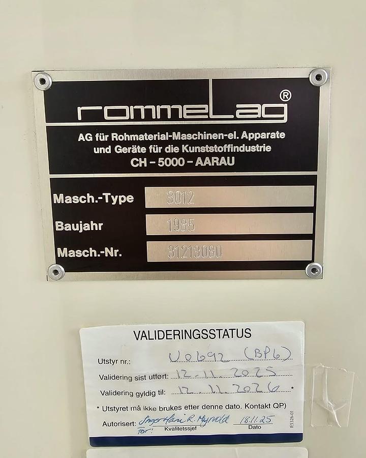 Used Rommelag Bottelpack 3012M Blow-Fill-Seal Machine