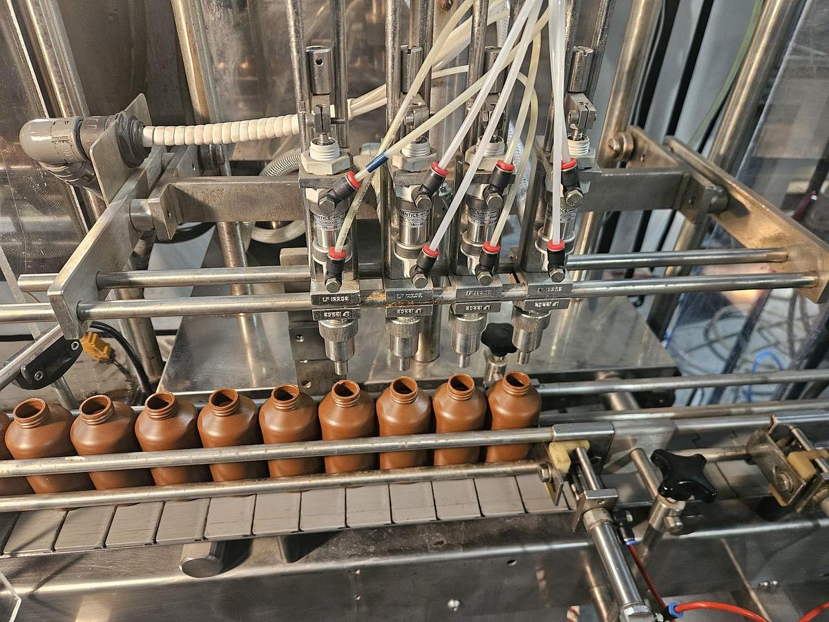 Used King 4 Head Liquid Filling & Capping Line