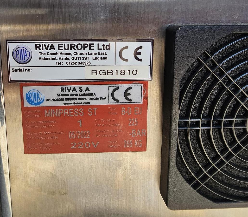 Used Riva Minipress ST Single Station Tablet Press