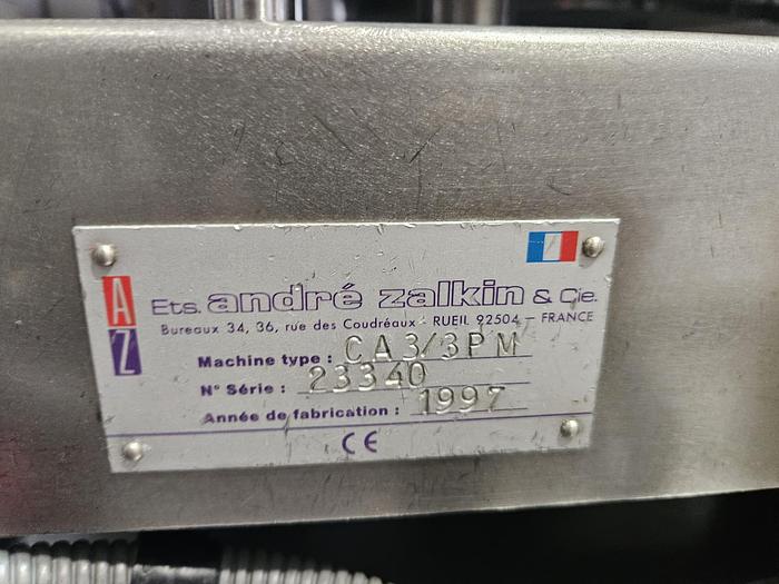 Used Zalkin CA3/3PM 3 Head Screw or Press On Capper