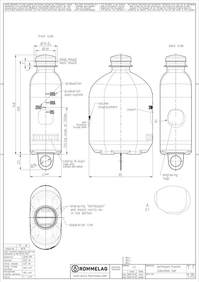 Used 2022 Rommelag 360 Blow-Fill-Seal Machine With Cap Welder