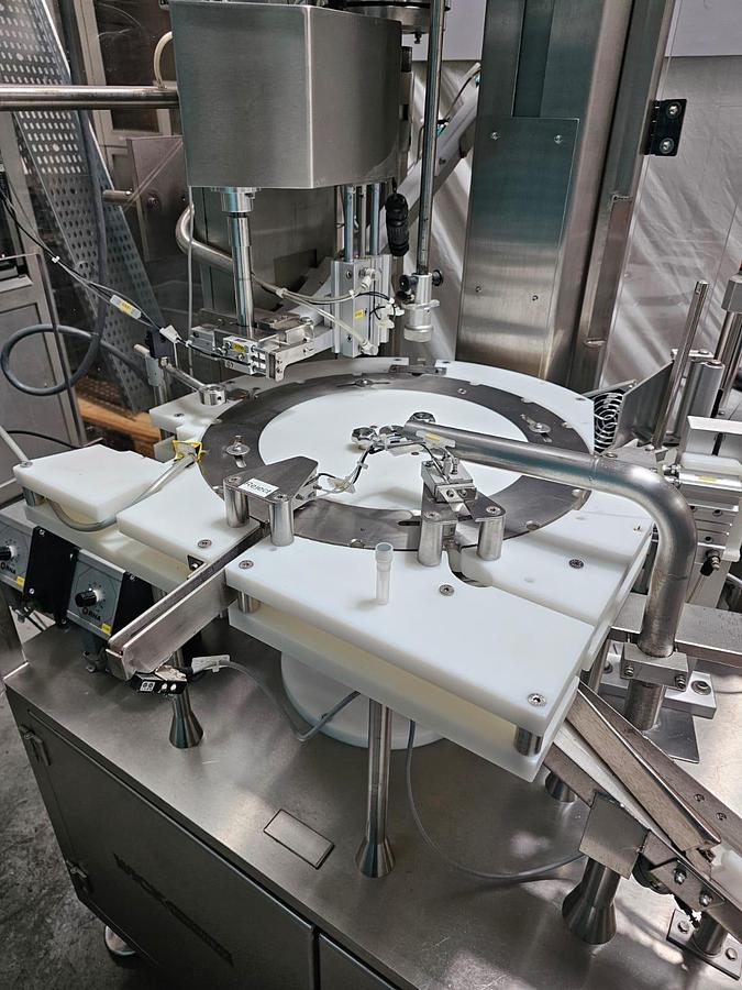 Used Wick Minican Universal Test Tube Filler, Capper & Labeller