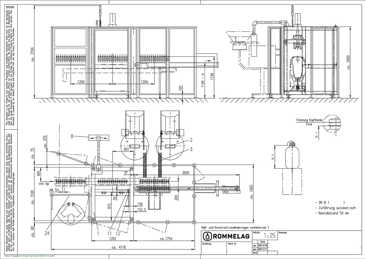 Used 2022 Rommelag 360 Blow-Fill-Seal Machine With Cap Welder