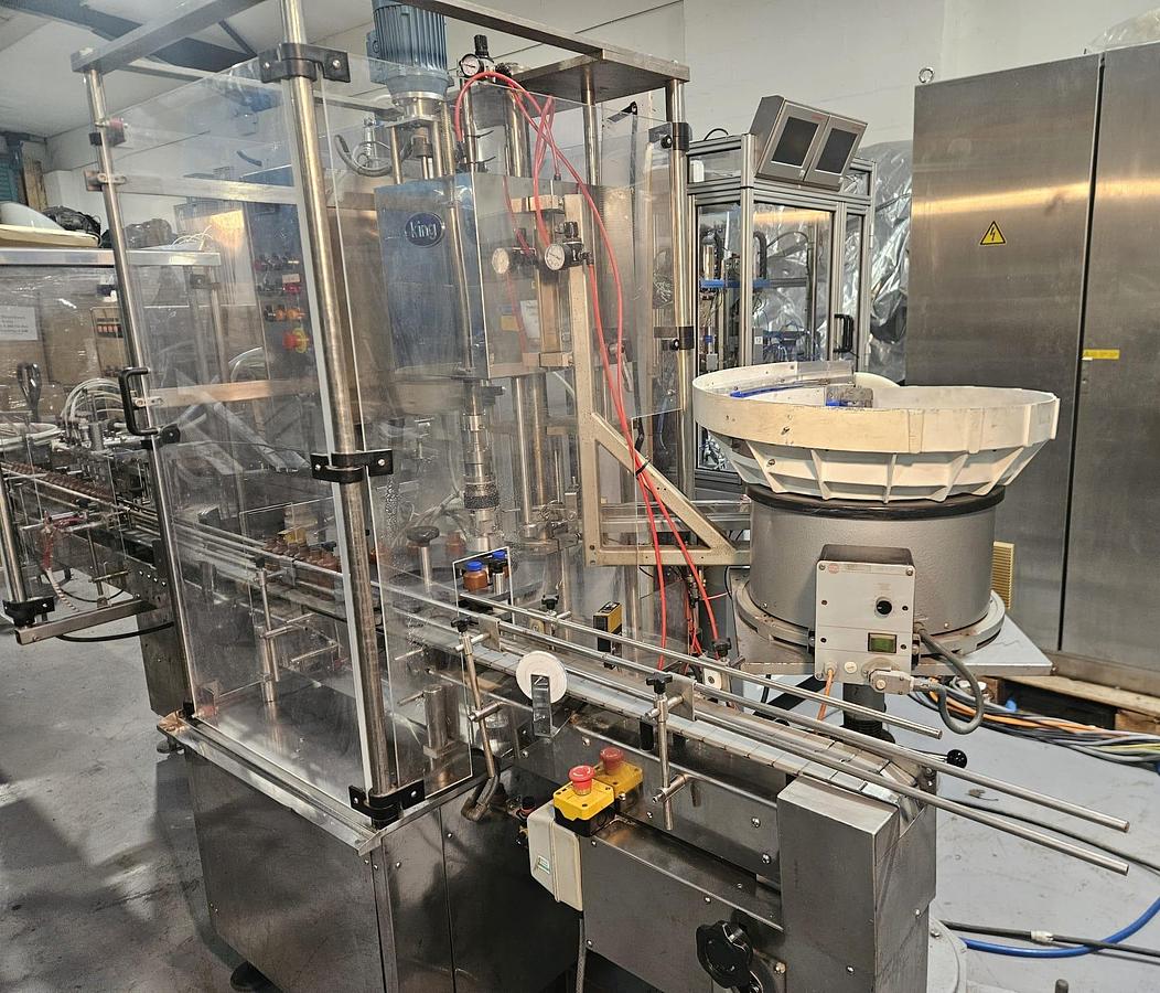 Used King 4 Head Liquid Filling & Capping Line