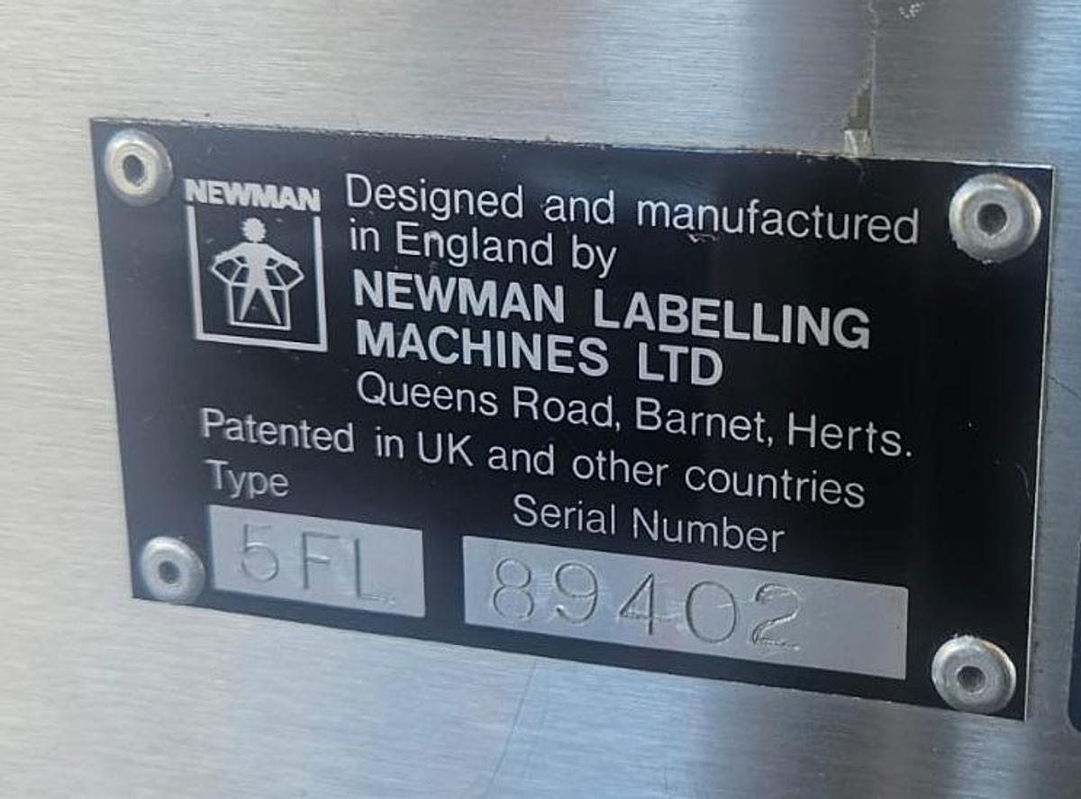 Used Newman 5FL Wraparound Labeller