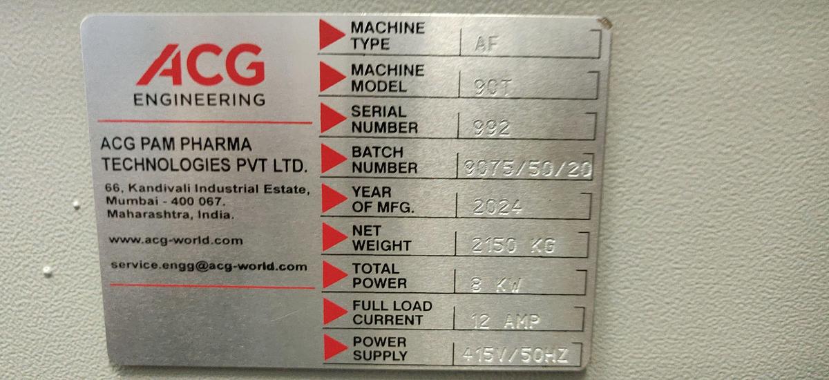 ACG AF-90T Capsule Filling Line