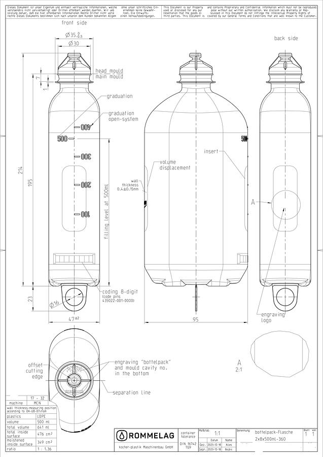 Used 2022 Rommelag 360 Blow-Fill-Seal Machine With Cap Welder