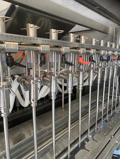 Used Adelphi Masterfil S500-AS 12 Head Liquid Filler