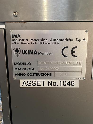 Used IMA C80/A81 Blister Packaging Line