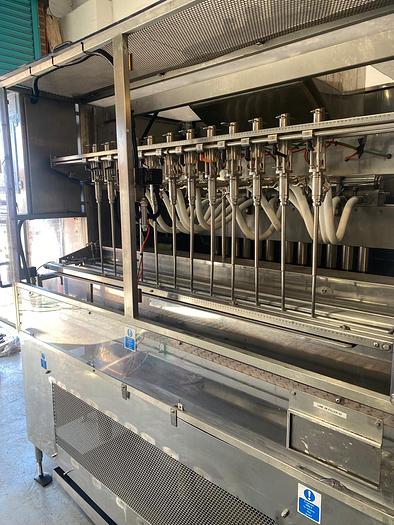 Used Adelphi Masterfil S500-AS 12 Head Liquid Filler