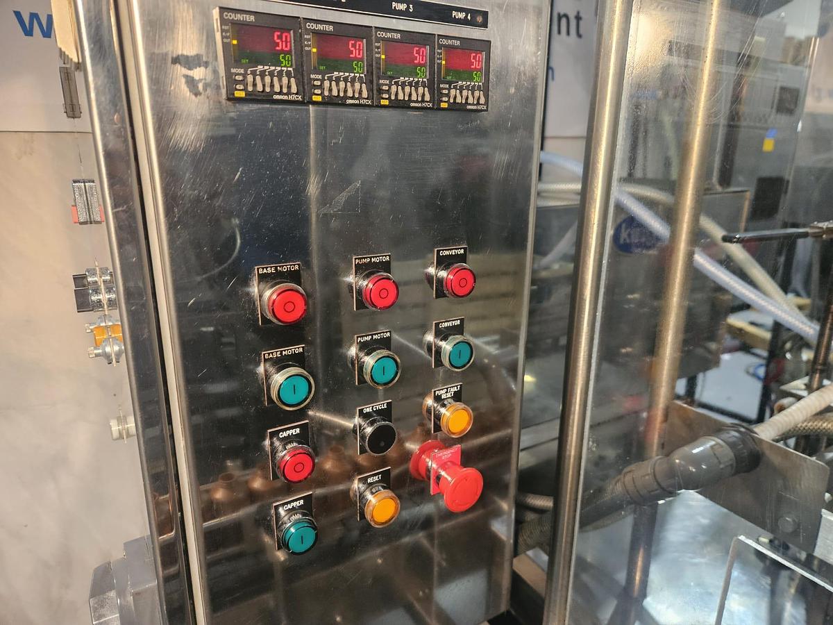 Used King 4 Head Liquid Filling & Capping Line