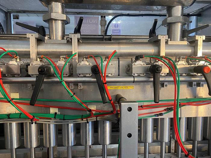 Used Adelphi Masterfil S500-AS 12 Head Liquid Filler