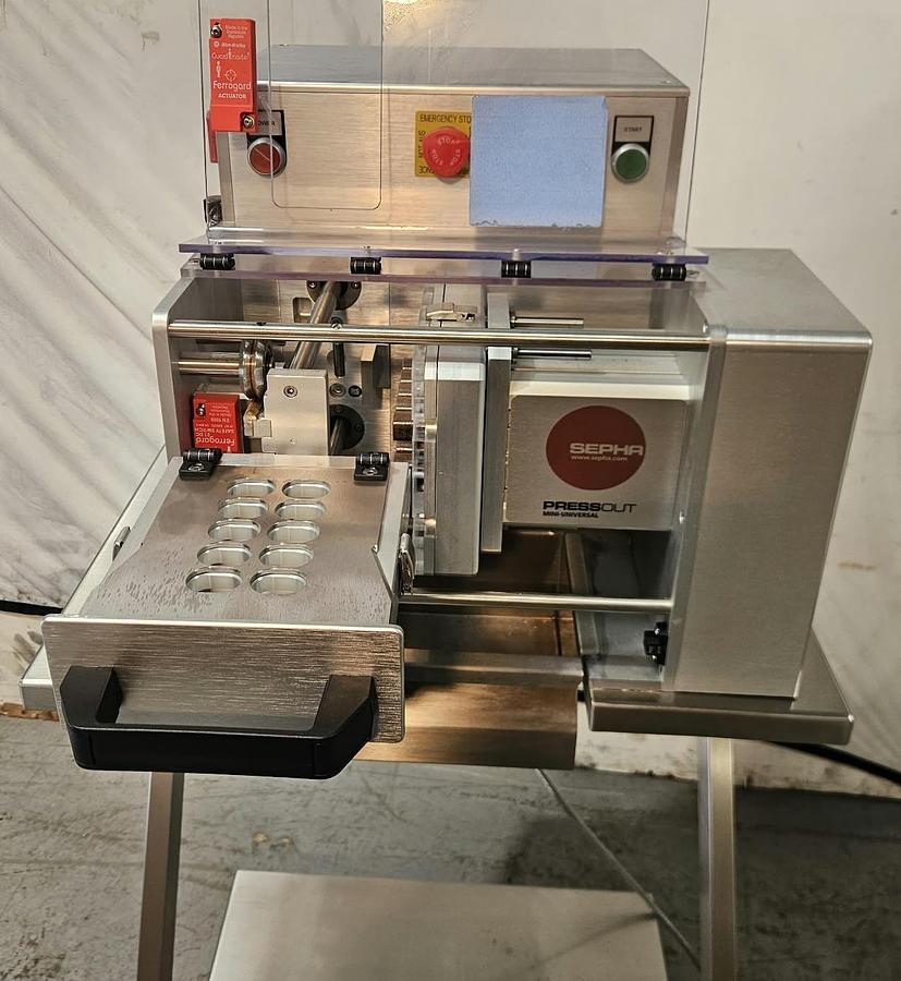 Used Sepha Press-Out Universal-Mini Deblister Machine