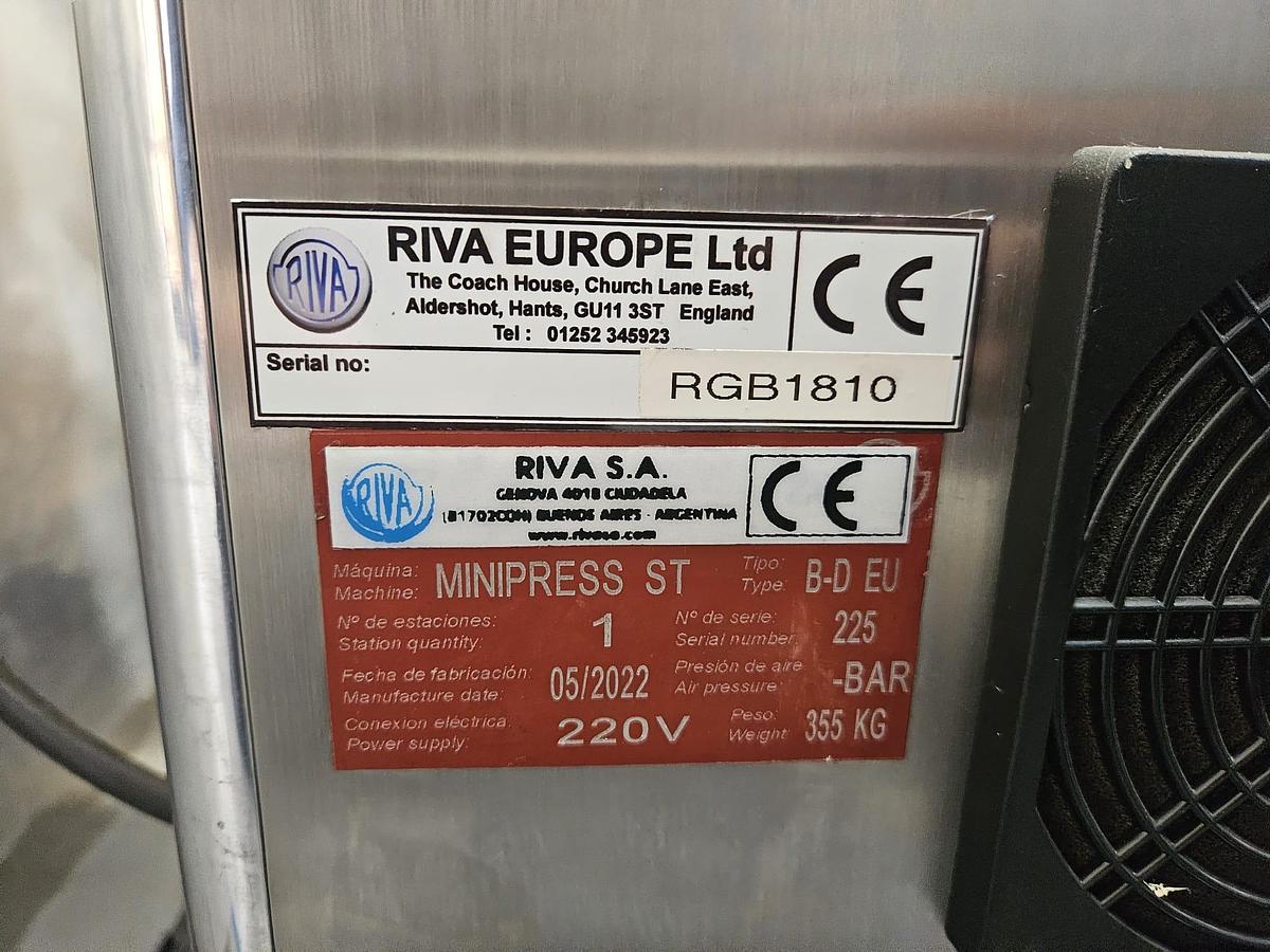 Used Riva Minipress ST Single Station Tablet Press