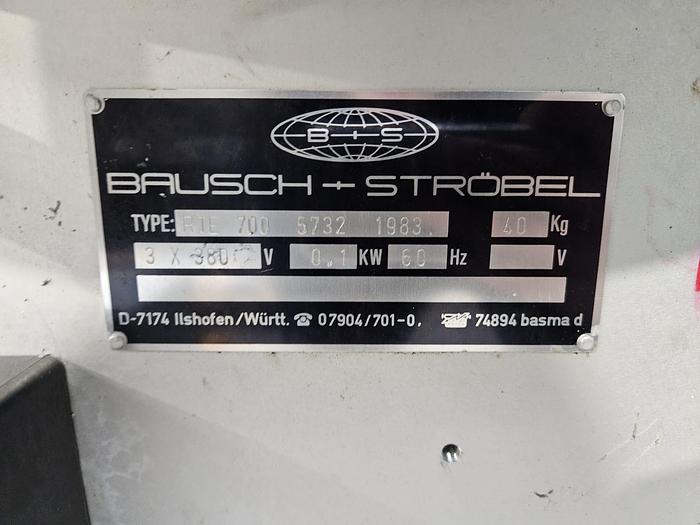 Used Bausch & Stroebel 720mm Diameter Rotary Table