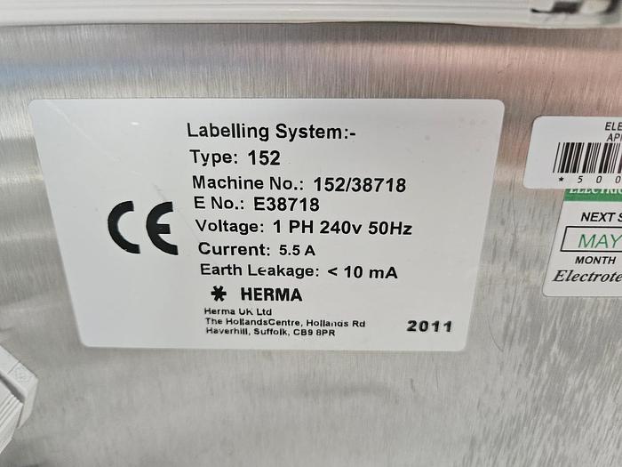 Used Herma 152 Wrap Labeller