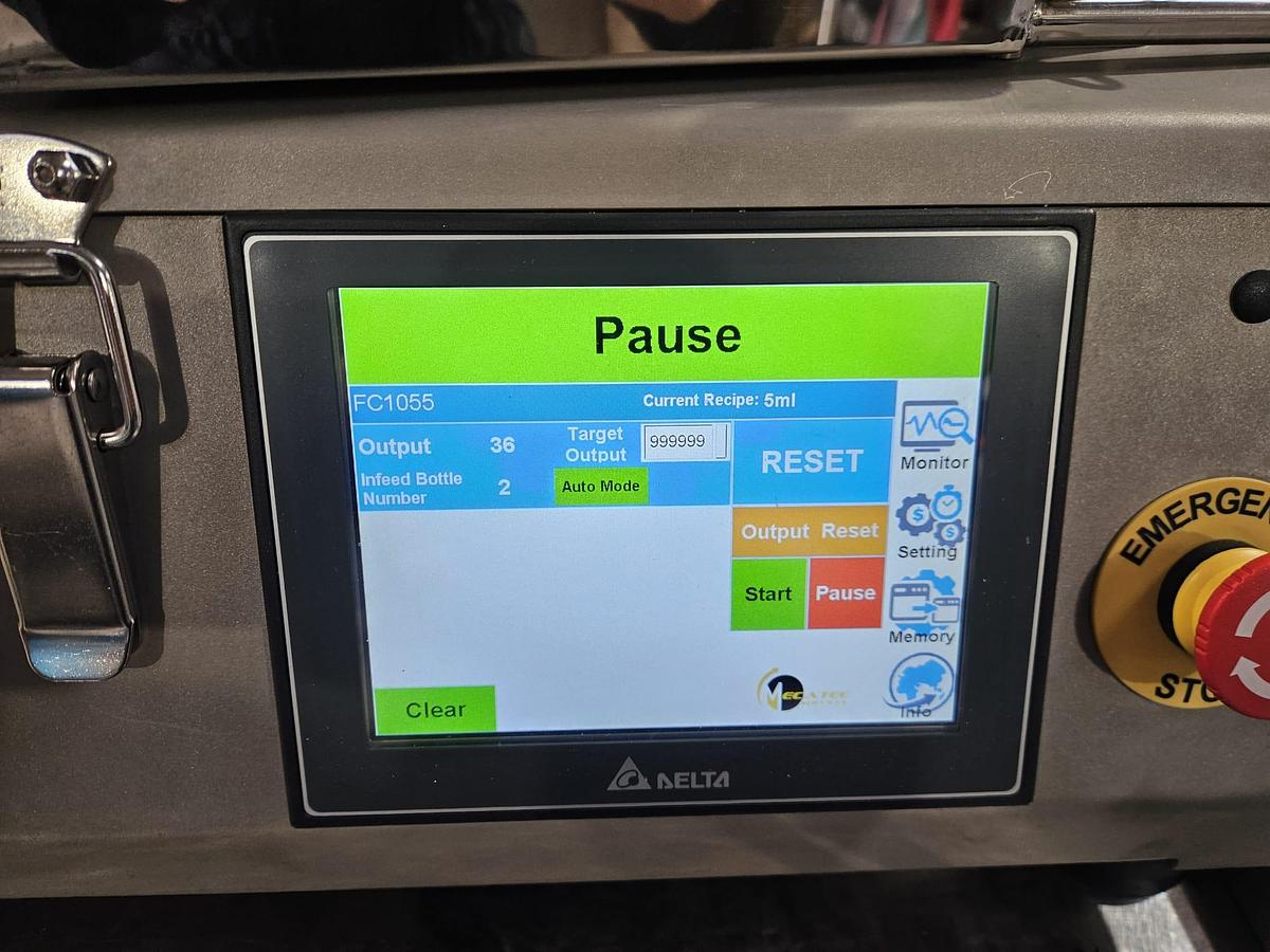 Used Bench Top Filling, Capping & Labelling Line