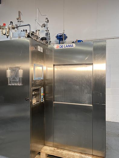 Used De Lama DLOM-HP Double Door Autoclave