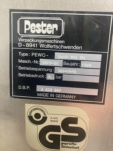 Used Pester PEWO-pack 450 SN Stretch Banding Machine L/H input feed