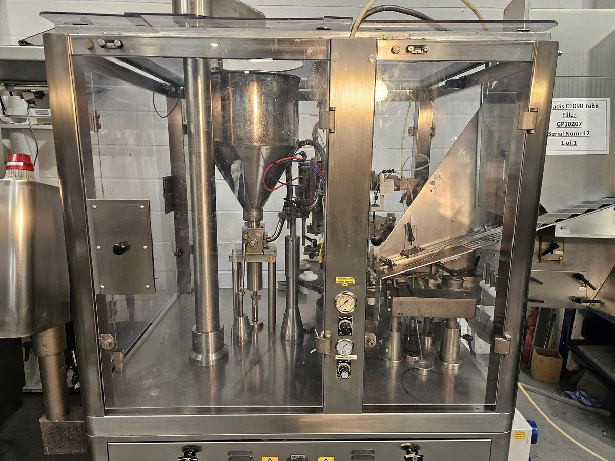 Used Comadis C1090 Plastic & Laminate Tube Filler