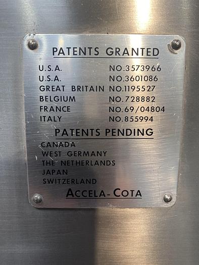 Used Manesty Accela-Cota 10 Tablet Coater