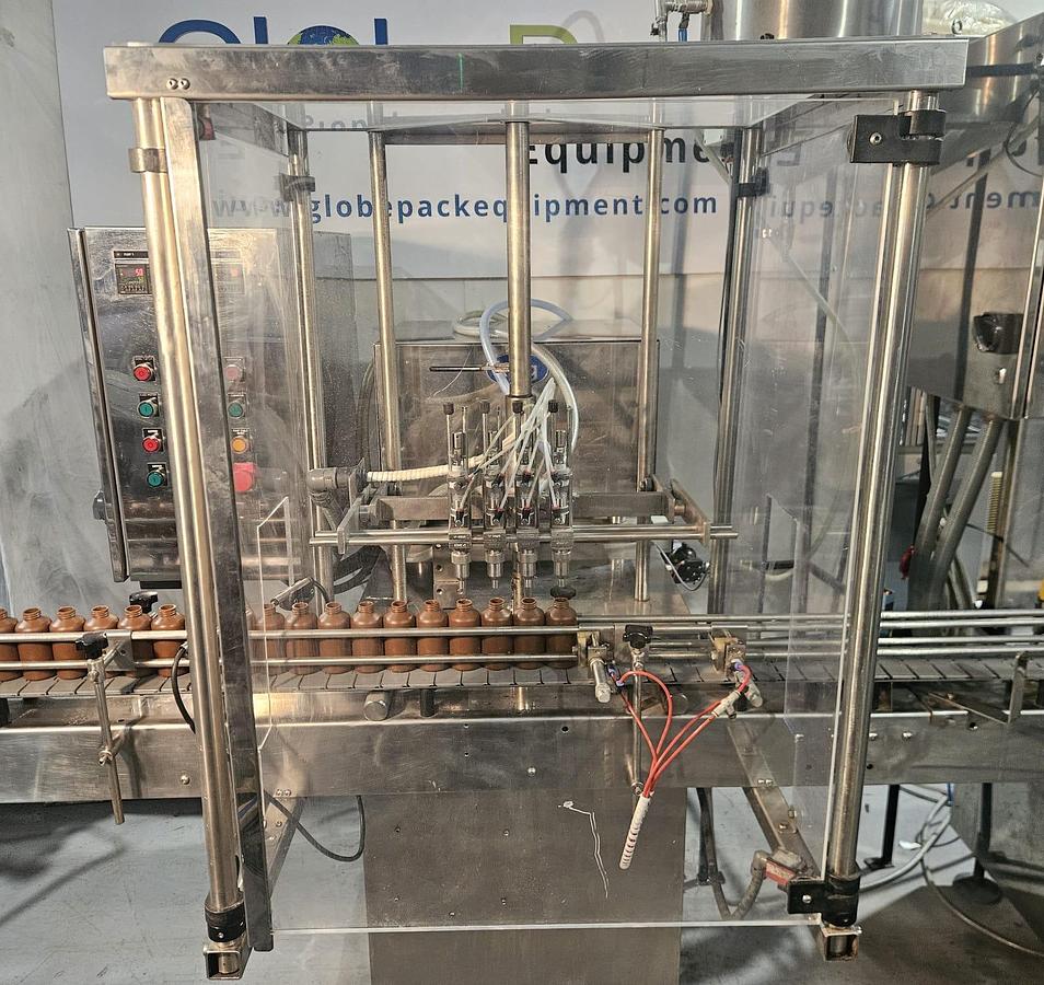 Used King 4 Head Liquid Filling & Capping Line