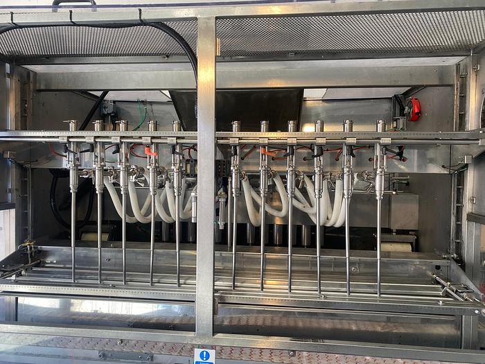 Used Adelphi Masterfil S500-AS 12 Head Liquid Filler