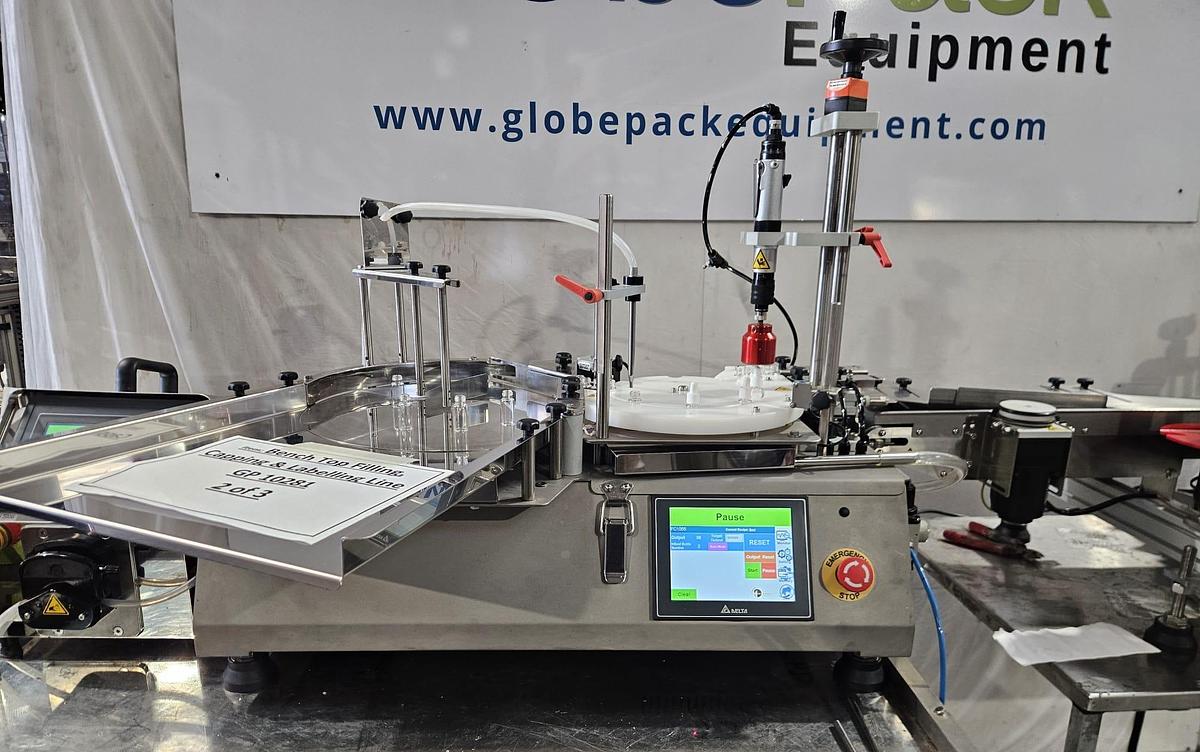 Used Bench Top Filling, Capping & Labelling Line