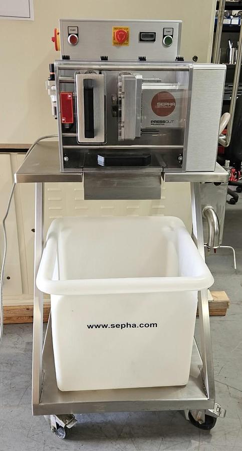 Used Sepha Press-Out Universal-Mini Deblister Machine