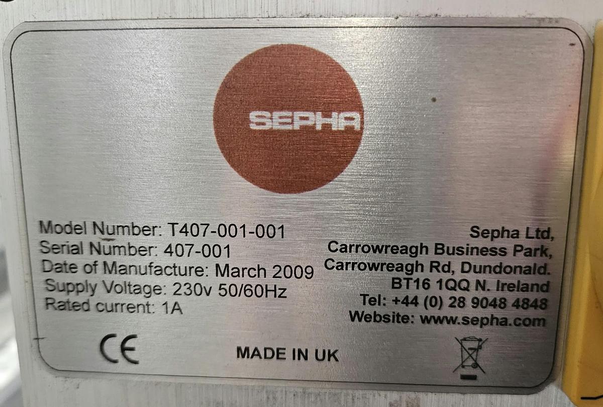 Used Sepha Press-Out Universal-Mini Deblister Machine