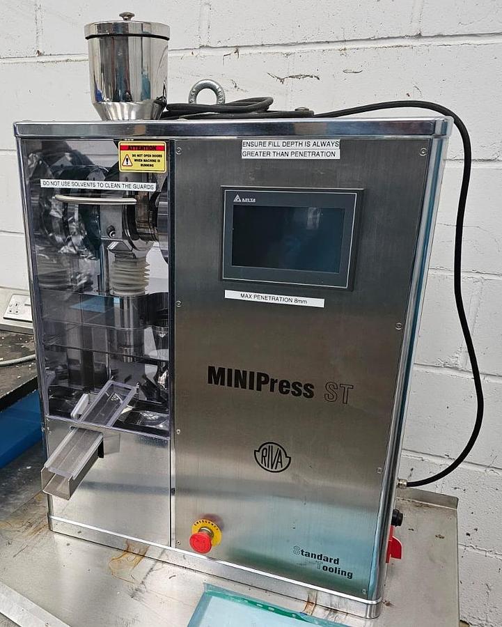 Used Riva Minipress ST Single Station Tablet Press
