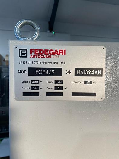 Used Fedegari FOF4/9 Autoclave