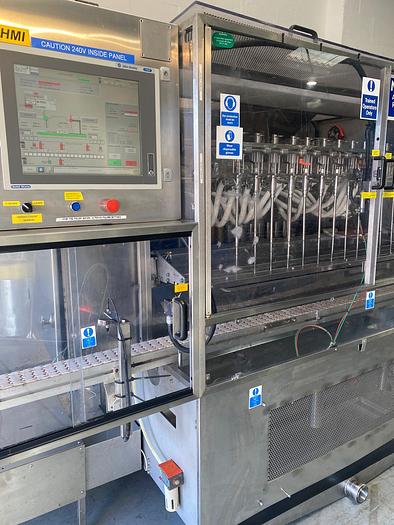 Used Adelphi Masterfil S500-AS 12 Head Liquid Filler