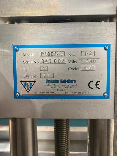 Used Premier P100 Top Labeller