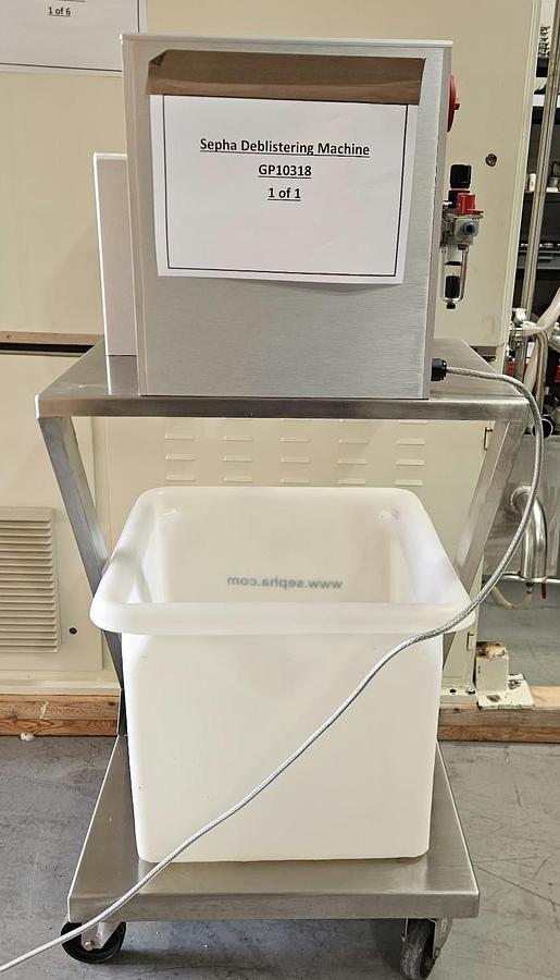 Used Sepha Press-Out Universal-Mini Deblister Machine